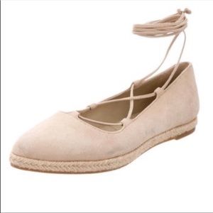 Michael Kors Suede lace up flats (brand new)